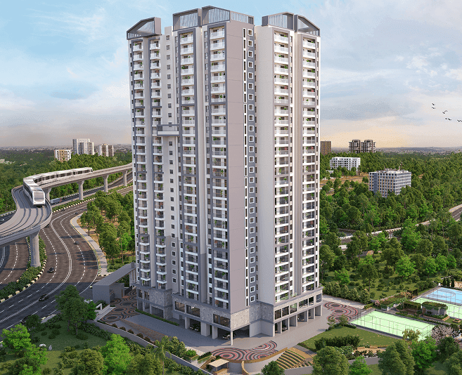 A residence opened to twelve hundred acres of green. - Sumadhura Pramoda