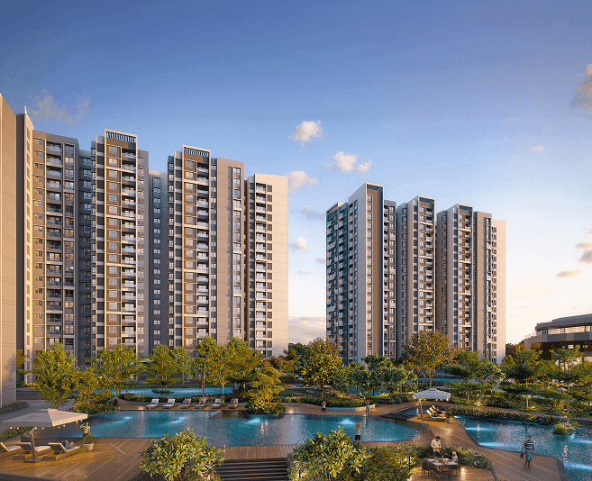 A lakeside community, scaled for generations. - Sumadhura Folium